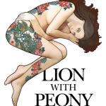 LION WITH PEONY