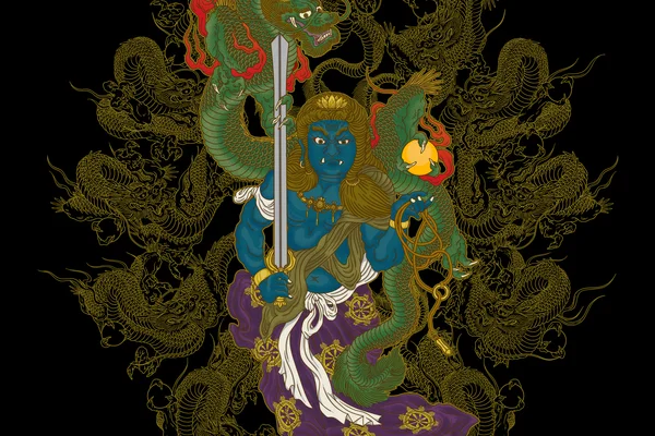 不動明王立像(カラー)