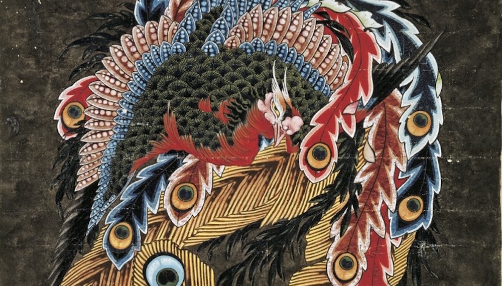 葛飾北斎「八方睨み鳳凰図」